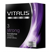 Презервативы с утолщенной стенкой VITALIS PREMIUM strong - 3 шт. - Vitalis - купить с доставкой в Ессентуках