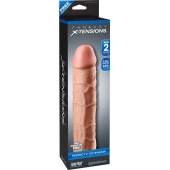Телесная насадка Fantasy X-tensions Perfect 2  Extension - 20,3 см. - Pipedream - в Ессентуках купить с доставкой