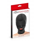 Сплошная маска на голову с прорезью для рта - Fetish Tentation - купить с доставкой в Ессентуках