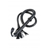 Длинный кожаный кнут с хлопушками на конце - ToyFa - купить с доставкой в Ессентуках