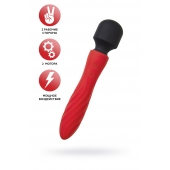Красно-черный двусторонний вибромассажер Black Red - 21 см. - ToyFa купить в Ессентуках с доставкой в Orgasmix.ru Красно-черный двусторонний вибромассажер Black Red - 21 см. - ToyFa