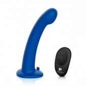 Синяя насадка Remote Control P-Spot G-Spot с черными трусиками - 20 см. - Pegasus - купить с доставкой в Ессентуках