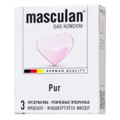 Супертонкие презервативы Masculan Pur - 3 шт. - Masculan - купить с доставкой в Ессентуках