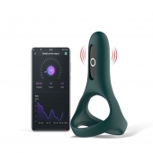 Изумрудное виброкольцо Magic Motion Rise с подхватом мошонки - Magic Motion - в Ессентуках купить с доставкой