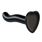 Черный фаллоимитатор-насадка Strap-On-Me P G spot Dildo size S - 16,4 см. - Strap-on-me - купить с доставкой в Ессентуках