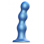 Голубая насадка Strap-On-Me Dildo Plug Balls size S - Strap-on-me - купить с доставкой в Ессентуках