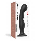 Черная насадка Strap-On-Me Dildo Plug P G size XXL - Strap-on-me - купить с доставкой в Ессентуках