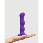 Фиолетовая насадка Strap-On-Me Dildo Geisha Balls size M - Strap-on-me - купить с доставкой в Ессентуках