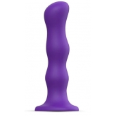 Фиолетовая насадка Strap-On-Me Dildo Geisha Balls size M - Strap-on-me - купить с доставкой в Ессентуках