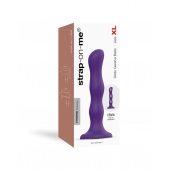 Фиолетовая насадка Strap-On-Me Dildo Geisha Balls size XL - Strap-on-me - купить с доставкой в Ессентуках