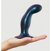 Темно-синяя насадка Strap-On-Me Dildo Plug Snaky size M - Strap-on-me - купить с доставкой в Ессентуках