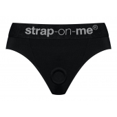 Черные трусики для насадок Heroine Lingerie Harness - size S - Strap-on-me - купить с доставкой в Ессентуках