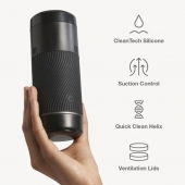 Черный мастурбатор с контролем всасывания Arcwave Pow Stroker - Arcwave - в Ессентуках купить с доставкой