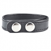 Кольцо на пенис SNAP COCK RING из искусственной кожи на клепках - BlueLine - в Ессентуках купить с доставкой