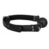 Черный кляп-шарик BALL GAG DIAMOND - Dream Toys - купить с доставкой в Ессентуках