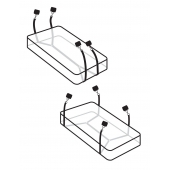 Фиксаторы для кровати WRAPAROUND MATTRESS RESTRAIN - Pipedream - купить с доставкой в Ессентуках