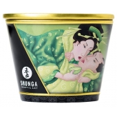 Массажная свеча Exotic Green Tea с ароматом зелёного чая - 170 мл. - Shunga - купить с доставкой в Ессентуках