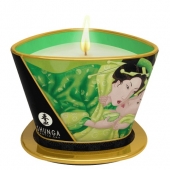 Массажная свеча Exotic Green Tea с ароматом зелёного чая - 170 мл. - Shunga - купить с доставкой в Ессентуках