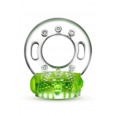 Зеленое эрекционное виброкольцо Arouser Vibrating C-Ring - Blush Novelties - в Ессентуках купить с доставкой