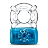 Синее эрекционное виброкольцо One Night Stand Vibrating C-Ring - Blush Novelties - в Ессентуках купить с доставкой