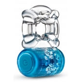 Синее эрекционное виброкольцо One Night Stand Vibrating C-Ring - Blush Novelties - в Ессентуках купить с доставкой