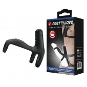 Черная вибронасадка на пенис Vibrating Penis Sling - Baile - в Ессентуках купить с доставкой
