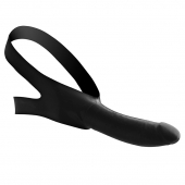 Черный кляп-страпон Masters Mini Face Fuck Strap-On - 14 см. - XR Brands - купить с доставкой в Ессентуках
