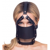 Черный намордник с кляпом-шаром Head Harness With A Gag - Orion - купить с доставкой в Ессентуках