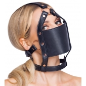 Черный намордник с кляпом-шаром Head Harness With A Gag - Orion - купить с доставкой в Ессентуках