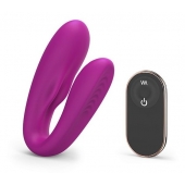 Лиловый вибратор для пар Match Up Couple Vibrator with Remote Control - Love to Love