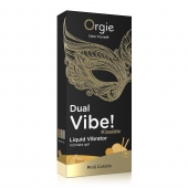 Съедобный гель Dual Vibe Pina Colada с эффектом вибрации и вкусом коктейля пина колада - 15 мл. - ORGIE - купить с доставкой в Ессентуках