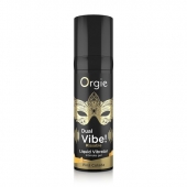 Съедобный гель Dual Vibe Pina Colada с эффектом вибрации и вкусом коктейля пина колада - 15 мл. - ORGIE - купить с доставкой в Ессентуках