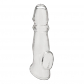 Прозрачная насадка для пениса Girthy Penis Enhancing Sleeve Extension - 17,1 см. - BlueLine - в Ессентуках купить с доставкой