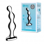 Стальной анальный фаллоимитатор для простаты Stainless Steel Anal Beads - 13 см. - b-Vibe - в Ессентуках купить с доставкой