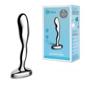 Стальной стимулятор простаты Stainless Steel Prostate Plug - 11,5 см. - b-Vibe - в Ессентуках купить с доставкой