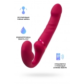 Малиновый безремневой страпон Lapis - 23 см. - Lovense - купить с доставкой в Ессентуках