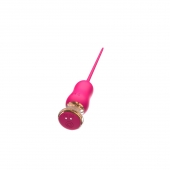 Розовый тонкий стимулятор Nipple Vibrator - 23 см. - I-MOON - купить с доставкой в Ессентуках