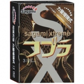 Суженные к основанию презервативы Sagami Xtreme COBRA - 3 шт. - Sagami - купить с доставкой в Ессентуках