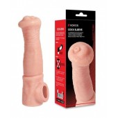 Телесная фантазийная насадка на член Cock Sleeve Size L - KOKOS - в Ессентуках купить с доставкой