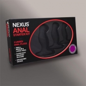 Набор из 3 массажеров простаты чёрного цвета NEXUS ANAL STARTER KIT - Nexus Range - в Ессентуках купить с доставкой