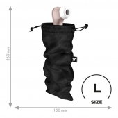 Черный мешочек для хранения игрушек Treasure Bag L - Satisfyer - купить с доставкой в Ессентуках