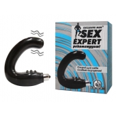 Чёрный массажёр простаты серии Sex Expert - Sex Expert - в Ессентуках купить с доставкой