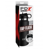 Черный мастурбатор в виде бутылки Fap Flask - Pipedream - в Ессентуках купить с доставкой