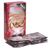 Презервативы Sagami Xtreme Strawberry c ароматом клубники - 10 шт. - Sagami - купить с доставкой в Ессентуках