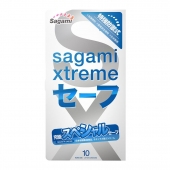 Презервативы Sagami Xtreme Ultrasafe с двойным количеством смазки - 10 шт. - Sagami - купить с доставкой в Ессентуках