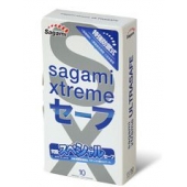 Презервативы Sagami Xtreme Ultrasafe с двойным количеством смазки - 10 шт. - Sagami - купить с доставкой в Ессентуках