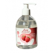 Лубрикант на водной основе Love Protection Raspberry с ароматом малины - 300 мл. - Lola Games - купить с доставкой в Ессентуках