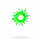 Зеленое эрекционное кольцо-солнце - Toyfa Basic - в Ессентуках купить с доставкой