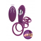 Фиолетовая эрекционная вибронасадка Halo Halo C-Ring Sleeve - Toy Joy - в Ессентуках купить с доставкой