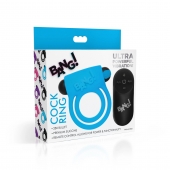Голубое эрекционное виброкольцо 28X Remote Control Vibrating Cock Ring   Bullet - XR Brands - в Ессентуках купить с доставкой
